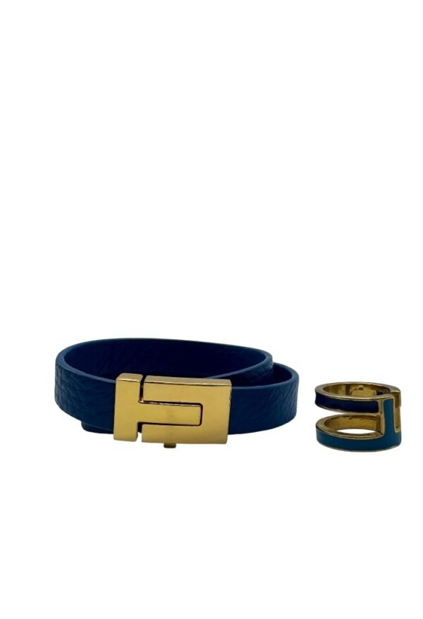 TORY BURCH - SET BRACELET & RING BLUE - Image 10